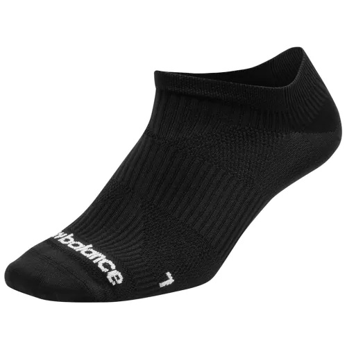 New Balance NB Run Foundation Flat Knit No Show Sock 1 Pair SCHWARZ