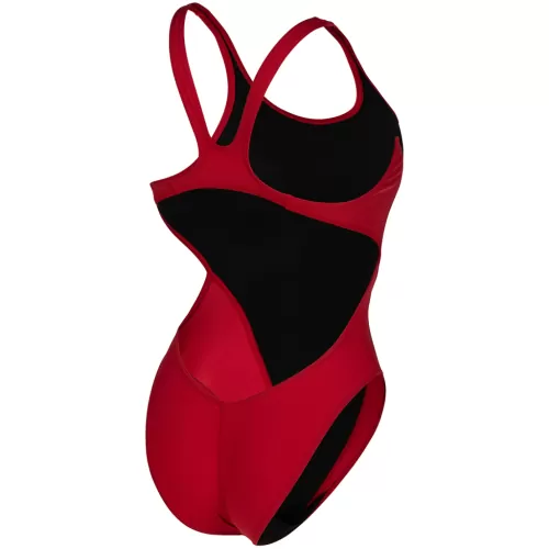 Arena Damen Team Swimsuit Swim Tech Solid ROT