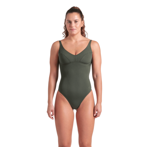 Preview: Arena Damen Arena Swimsuit Victoria U Back Solid GRÜN