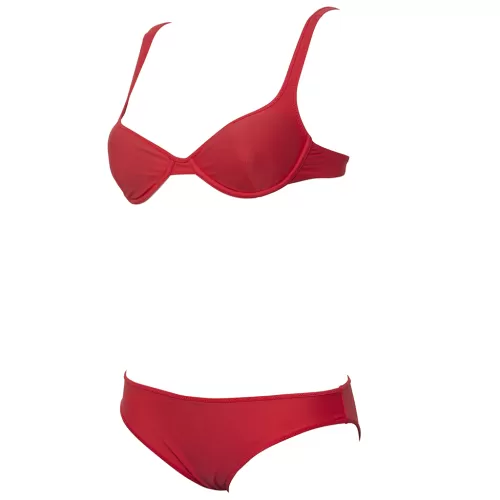 Arena Damen Solid Wire Two Pieces ROT