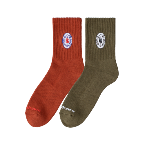 Preview: New Balance Graphics QTR Crew Socks 2 Pack MEHRFARBIG
