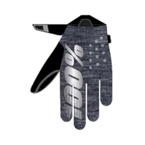100% Brisker Gloves heather grey S