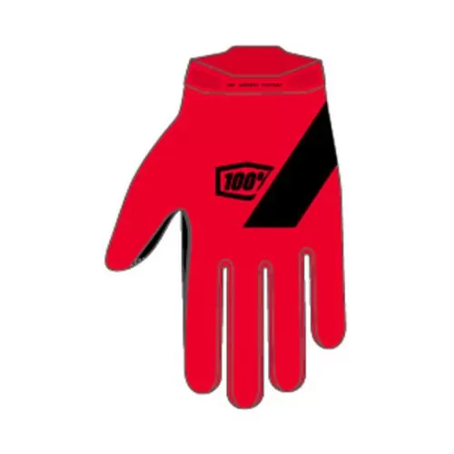 100% Ridecamp Gloves - red S