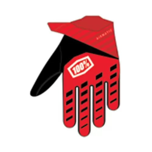 100% Handschuhe Airmatic Youth - rot-schwarz KM
