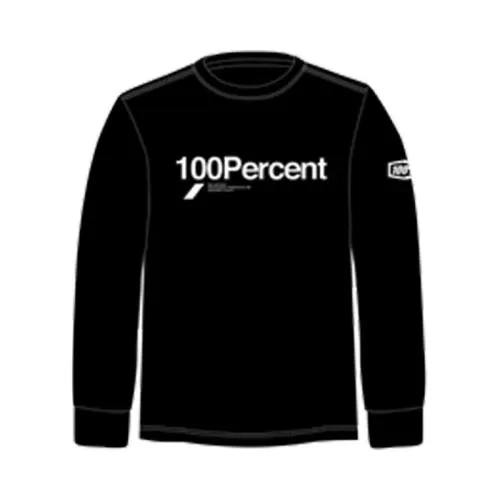 100% Long Sleeve Shirt Bilto schwarz M