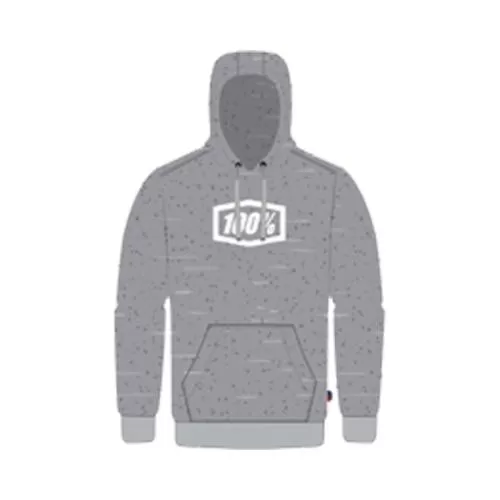 100% Icon Hoody - heather grey XL