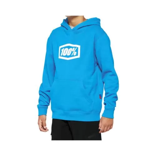 100% Icon Youth Hoody sky blue S