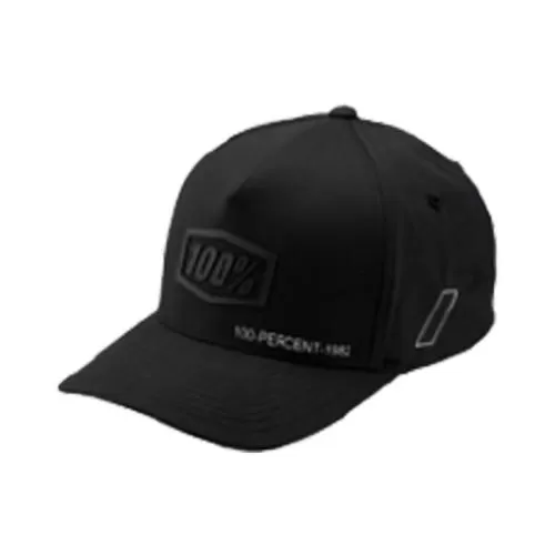 100% Shadow X-Fit Flexfit Hat - black L