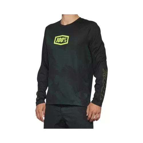 100% Airmatic LE Long Sleeve Jersey black camo S