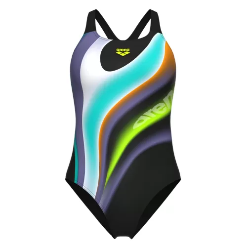 Arena Damen Arena Water Fluids Swimsuit Swim Pro Back SCHWARZ