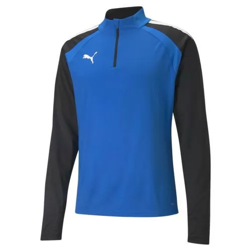 Puma teamLIGA 1/4 Zip Top - Electric Blue Lemonade-Puma Black