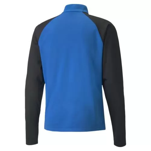 Puma teamLIGA 1/4 Zip Top - Electric Blue Lemonade-Puma Black