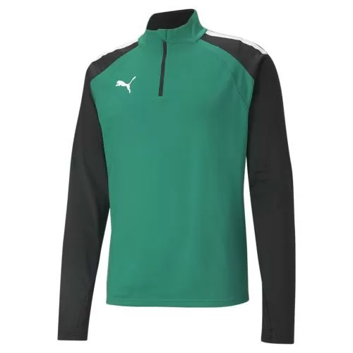 Puma teamLIGA 1/4 Zip Top - Pepper Green-Puma Black