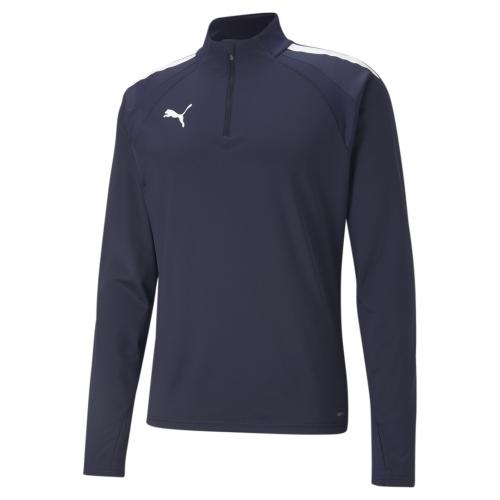 Preview: Puma teamLIGA 1/4 Zip Top - Peacoat-Puma White