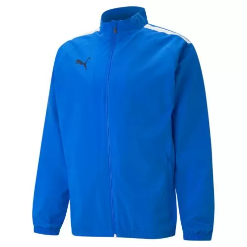 Puma teamLIGA Sideline Jacket - Electric Blue Lemonade-Puma White
