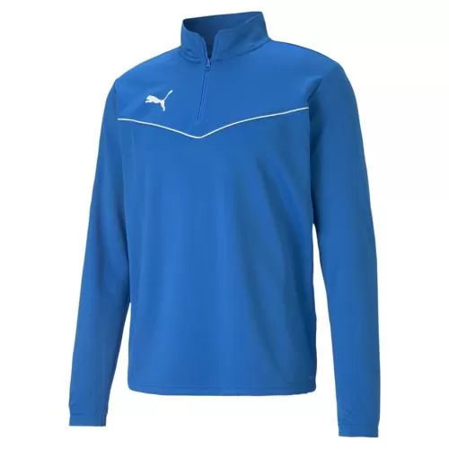 Puma teamRISE 1/4 Zip Top - Electric Blue Lemonade