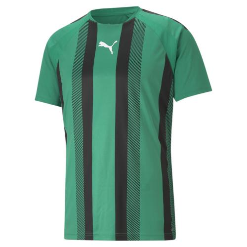 Preview: Puma teamLIGA Striped Jersey - Pepper Green-Puma Black-Puma White