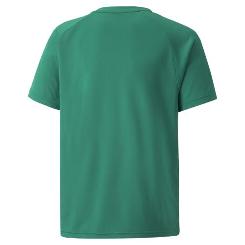 Preview: Puma teamLIGA Striped Jersey Jr - Pepper Green-Puma Black-Puma White