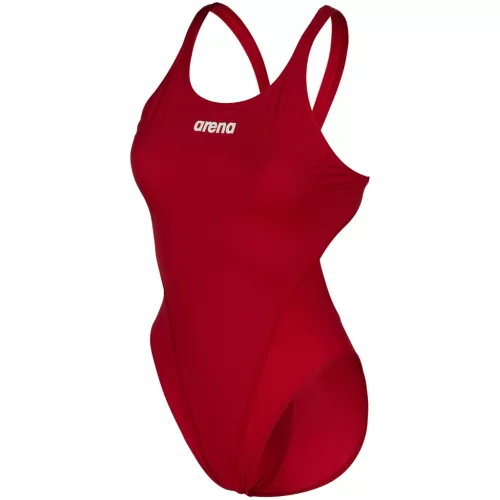 Arena Damen Team Swimsuit Swim Tech Solid ROT
