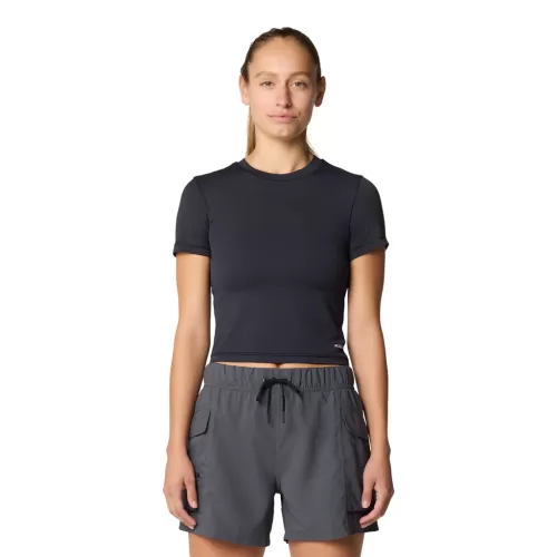 Mountain Hardwear Damen Peak Knit™ Short Sleeve SCHWARZ