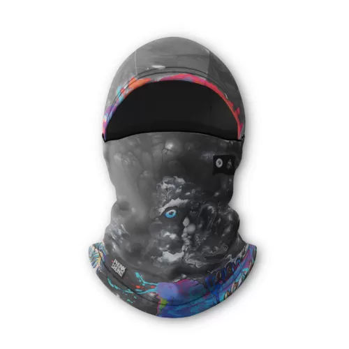 Phunkshun Wear Spirit Of The Bear Double Balaclava SCHWARZ