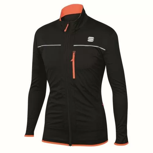 Sportful XC Engadin Wind Jacket - black/orange sdr