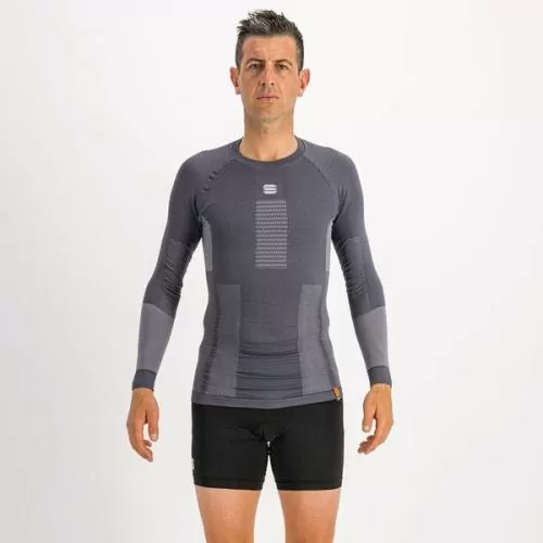 Sportful XC 2nd Skin LS Jersey - dark grey/silver