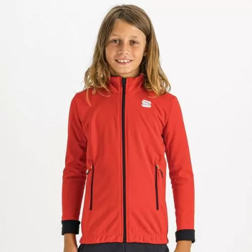 Sportful XC Squadra Kid's Jacket - red/black