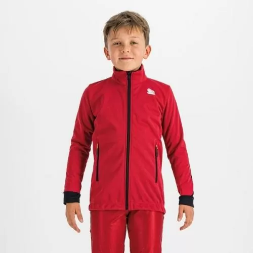 Sportful XC Squadra Kid's Jacket - red rumba/black