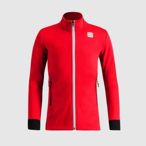 Sportful XC Squadra Kid's Jacket - tango red