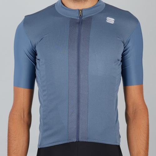 Preview: Sportful Strike Short Sleeve Jersey - blue sea/black