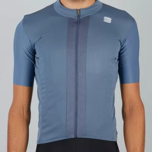 Sportful Strike Short Sleeve Jersey - blue sea/black