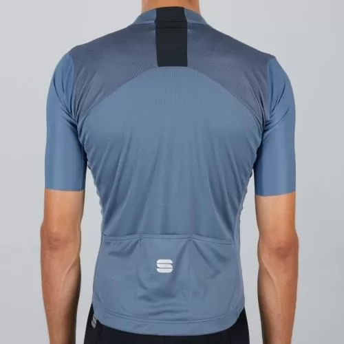 Sportful Strike Short Sleeve Jersey - blue sea/black