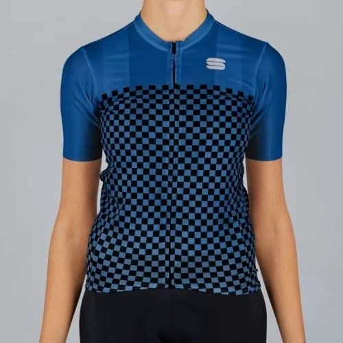 Sportful Checkmate W Jersey - blue ceramic