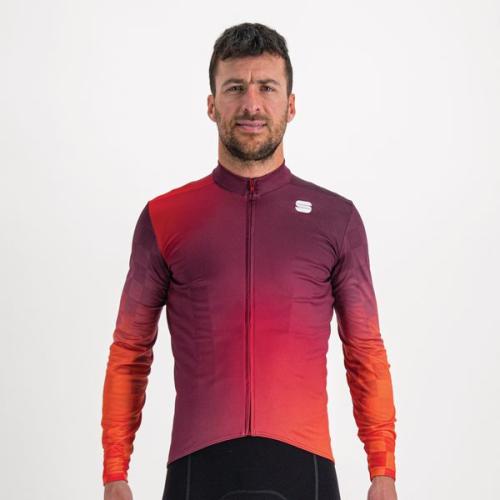 Preview: Sportful Rocket Thermal Jersey - red rumba/pompelmo