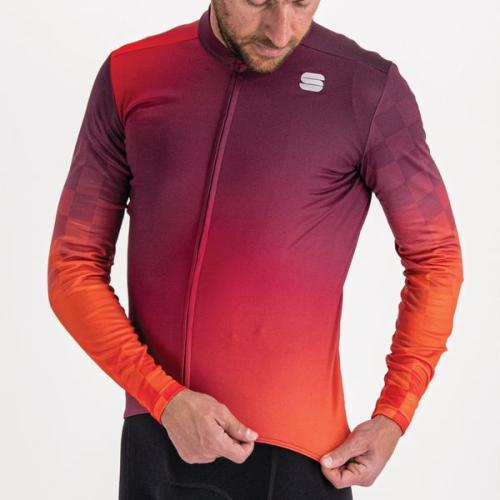 Preview: Sportful Rocket Thermal Jersey - red rumba/pompelmo