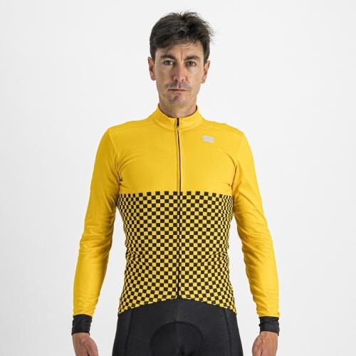 Preview: Sportful Checkmate Thermal Jersey - yellow/black