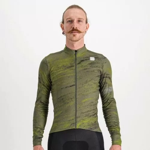 Sportful Cliff Supergiara Thermal Jersey - beetle/guacamole/black