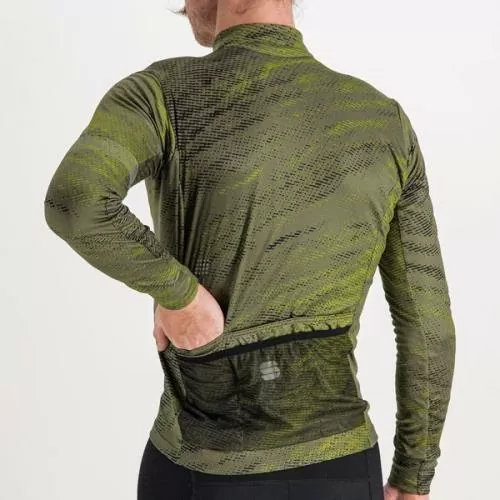 Sportful Cliff Supergiara Thermal Jersey - beetle/guacamole/black