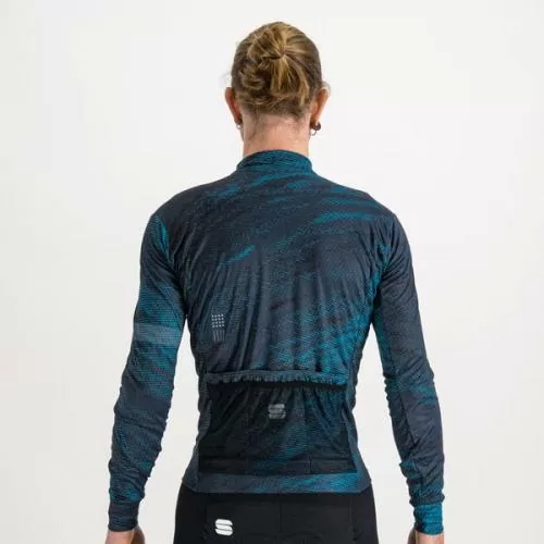 Sportful Cliff Supergiara Thermal Jersey - galaxy blue/berry blue/black