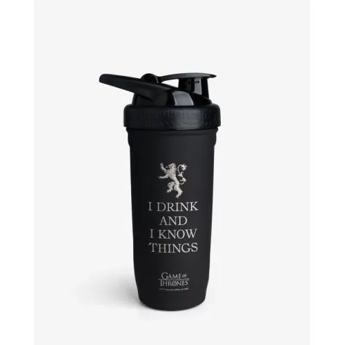 Smartshake Reforce Stainless Steel Game of Thrones - 900 ml, I Drink and i know things