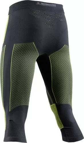 X-BIONIC Men Energy Accumulator 4.0 Pants 3/4 - charcoal/yellow