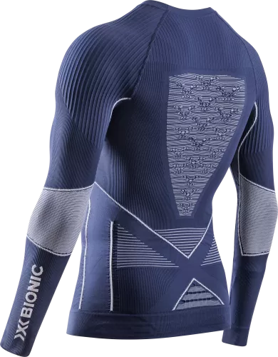 X-BIONIC Men Energy Accumulator 4.0 Shirt LG SL - marine/optical white