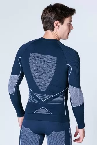 X-BIONIC Men Energy Accumulator 4.0 Shirt LG SL - marine/optical white