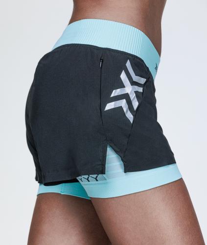 Preview: X-BIONIC Women Twyce Race 2in1 Shorts - clearwater/black