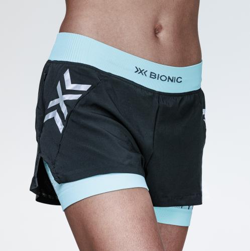Preview: X-BIONIC Women Twyce Race 2in1 Shorts - clearwater/black