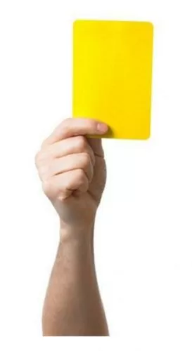 Yellow Card 105 x 75 mm (Pcs)