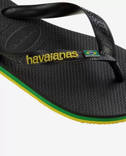 Havaianas Brasil Layers Flip-Flops - Black
