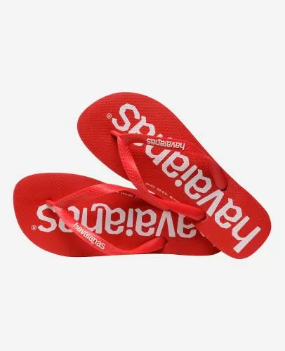 Havaianas Top Logomania Flip-Flops - Red Ruby