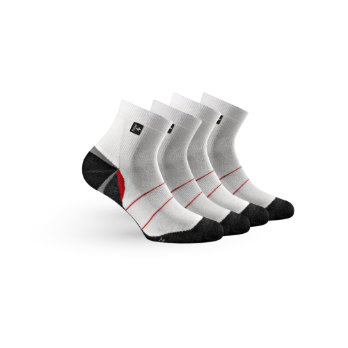 Preview: 2 Pcs Rohner Silver Runner l/r II Socks - White